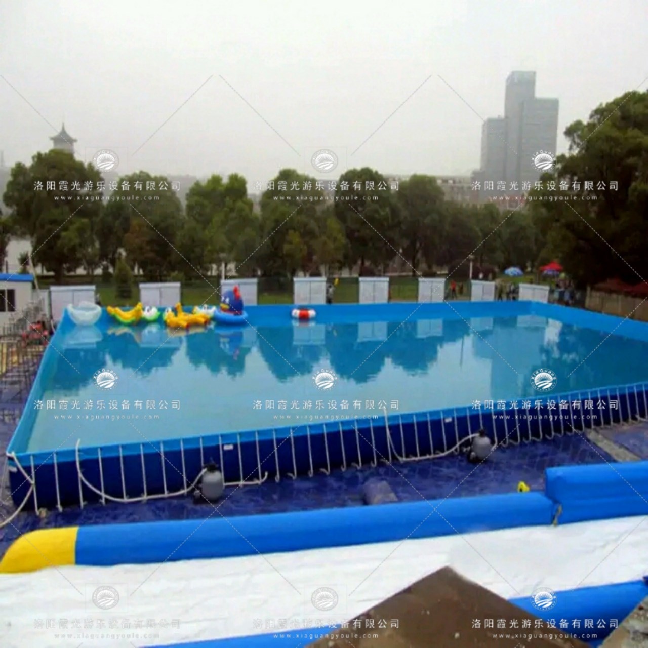 天河大型支架游泳池